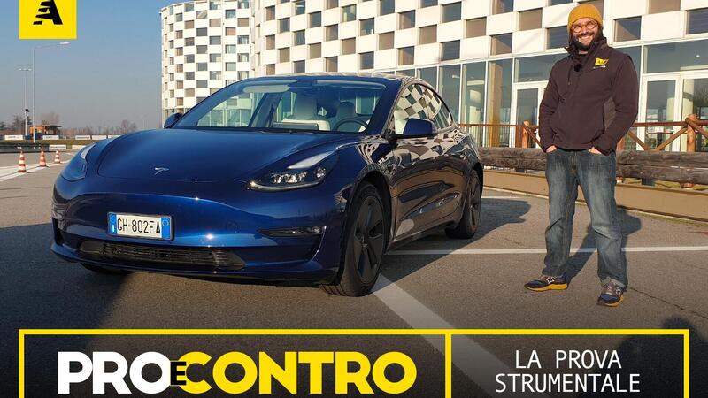 Tesla Model 3, PRO e CONTRO | La pagella e tutti i numeri della prova strumentale