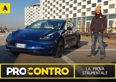 Tesla Model 3, PRO e CONTRO | La pagella e tutti i numeri della prova strumentale