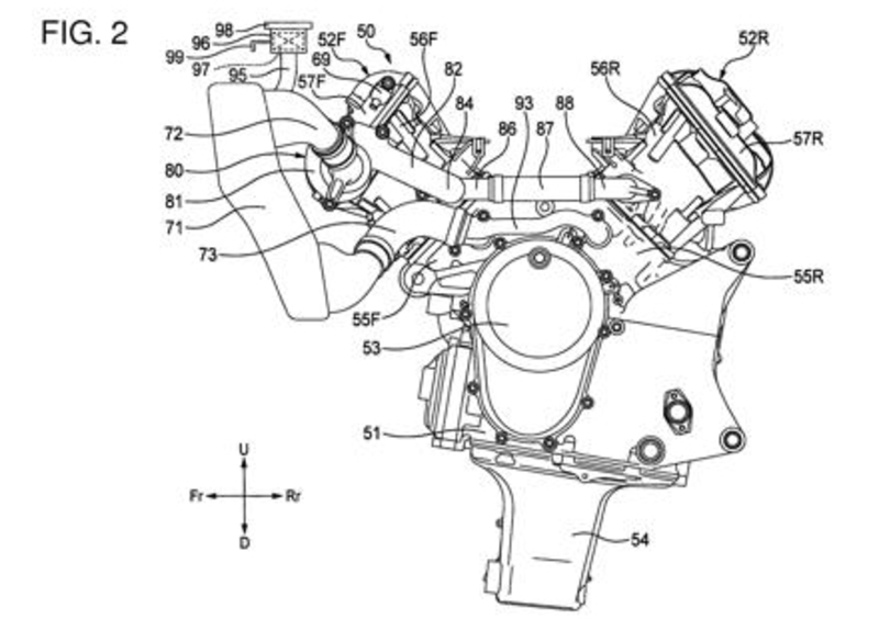 Honda V4 Superbike, spunta il primo brevetto