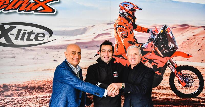 Danilo Petrucci in Nolan dopo la Dakar