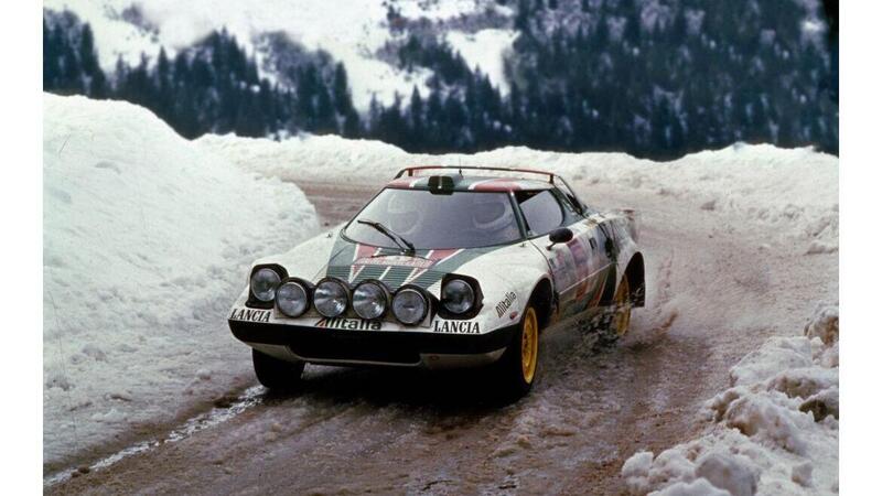 Carlos Tavares con una Lancia Stratos al Rally Storico di Monte-Carlo