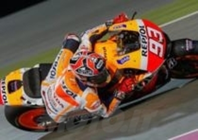 Marquez vince il GP del Qatar. Rossi 2°