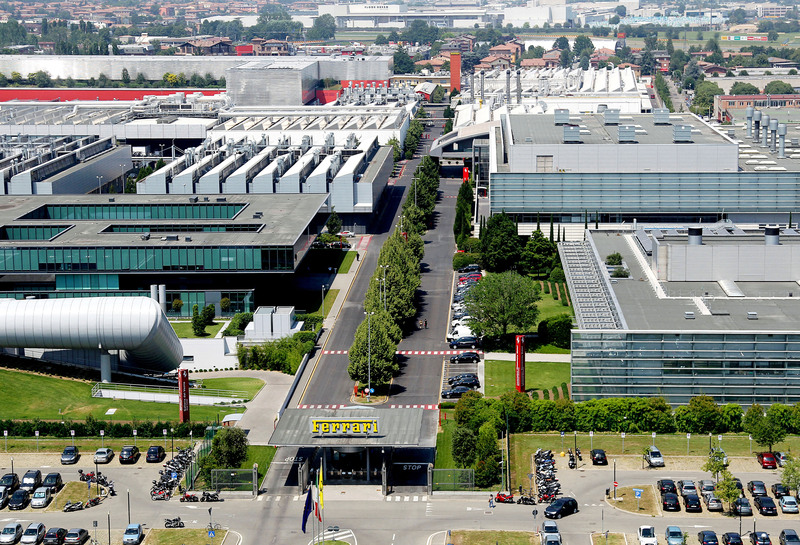 La fabbrica Ferrari a Maranello