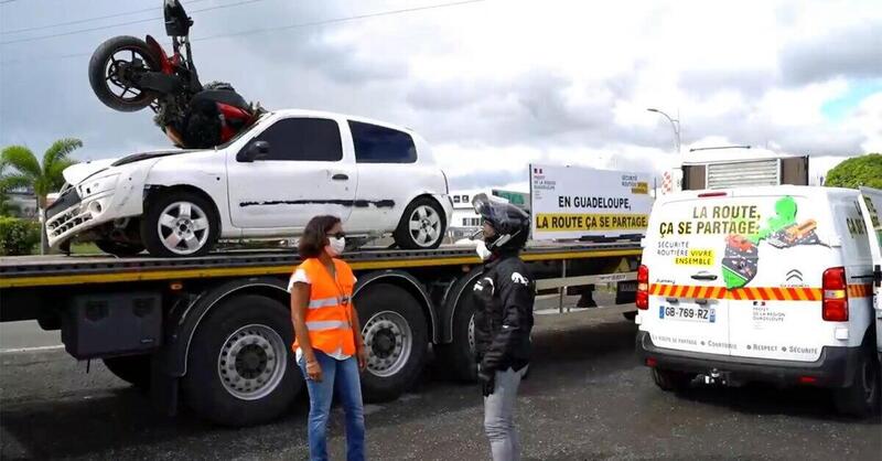 Guadalupa. Campagna shock per la sicurezza in moto