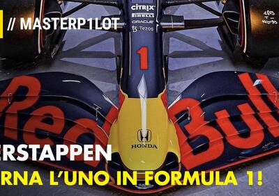 Max Verstappen avrà il numero 1 nel 2022 | Si torna alla F1 old style