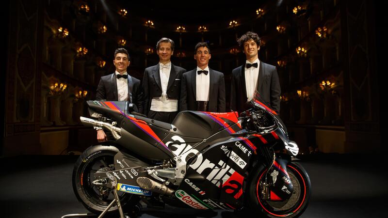 MotoGP 2022. Presentazione Aprilia: Factory team, RS-GP evoluta, alte ambizioni