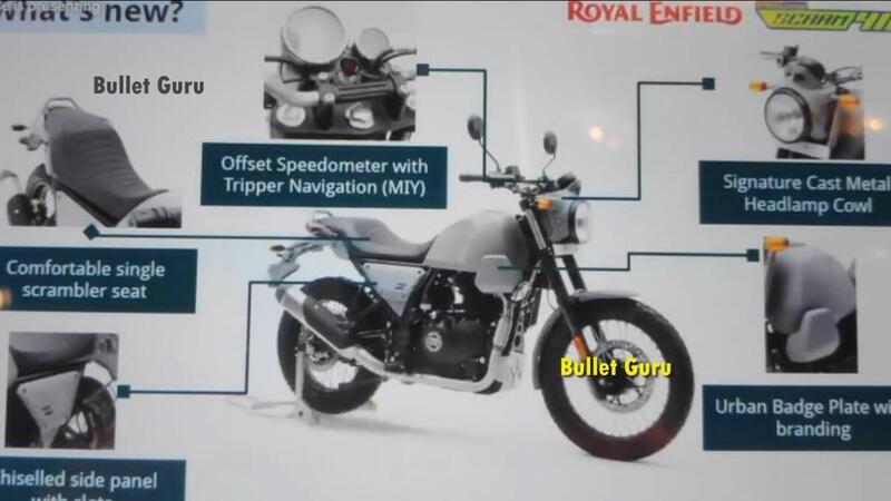 Royal Enfield Scram 411. Altri dettagli da una brochure