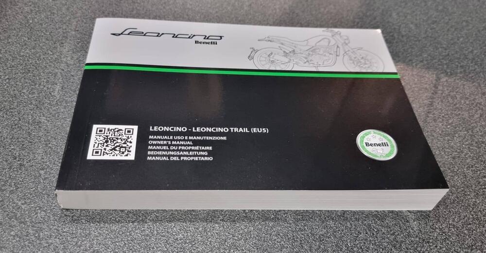 USO E MANUTENZIONE MANUALE BENELLI LEONCINO-LEONCI