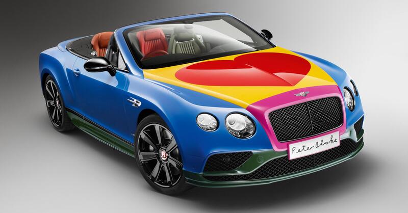 Bentley Continental perfetta per San Valentino all&#039;asta: convertible pop art da capogiro