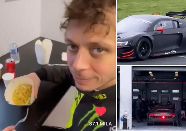 Guess Who&#039;s Back? Valentino Rossi in pista a Magny Cours per il primo test con Audi [VIDEO]