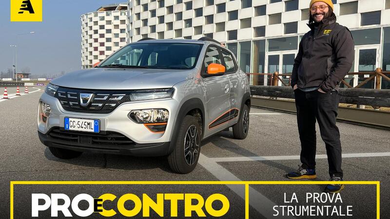 Dacia Spring, PRO e CONTRO | La pagella e tutti i numeri della prova strumentale