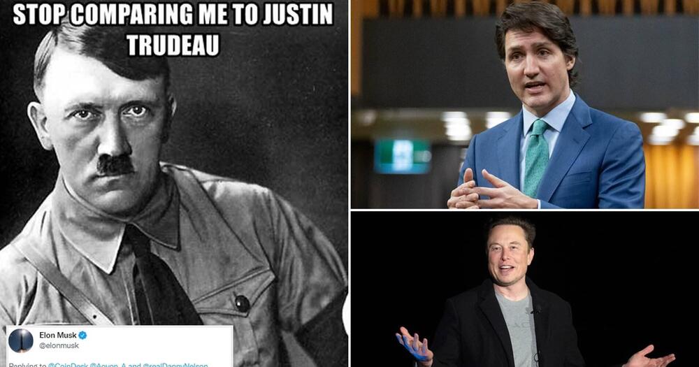 Elon Musk, dalla parte dei camionisti no-vax, paragona il premier canadese a Hitler 