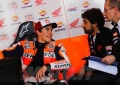 MotoGP. Marquez è il più veloce anche nel Warm Up