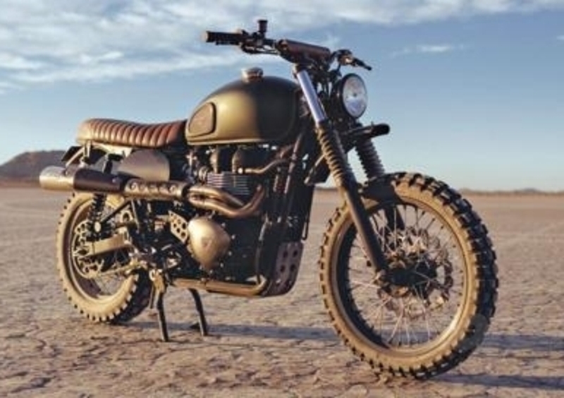 British Customs Triumph Scrambler