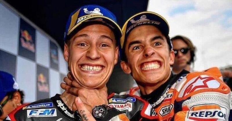 Marc Marquez e Fabio Quartararo: la sfida &egrave; iniziata a distanza e&hellip; in percentuali