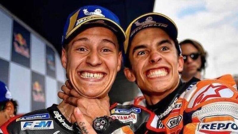 Marc Marquez e Fabio Quartararo: la sfida &egrave; iniziata a distanza e&hellip; in percentuali