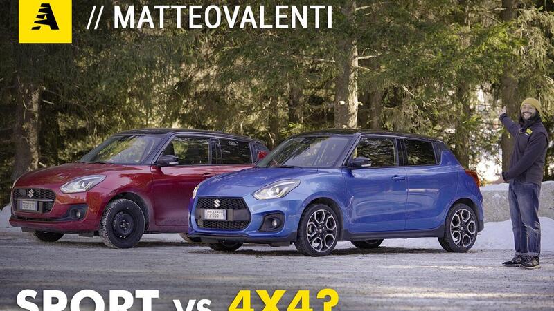 Swift Sport vs Swift 4x4 Allgrip: quale Suzuki &egrave; pi&ugrave; divertente? Al limite su strada e neve 