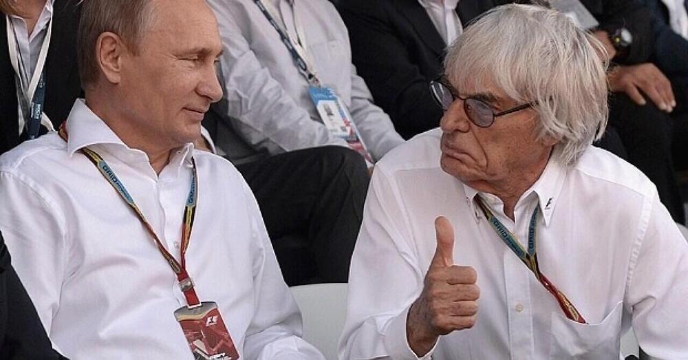 Ecclestone torna alla carica: &quot;Tutto il mondo considera Putin un criminale, non credo gli importi della Formula 1&quot;
