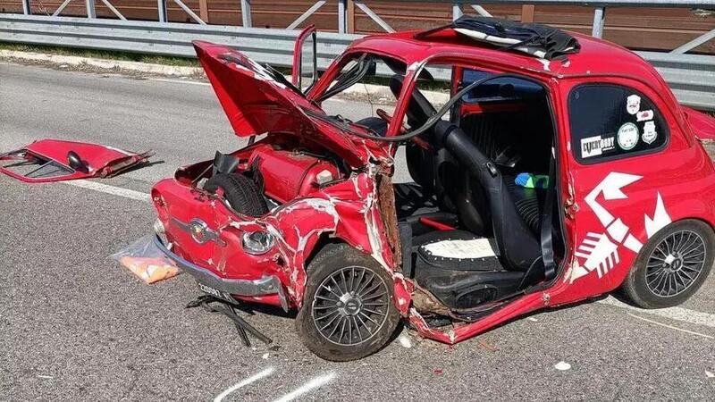 Muore sulla sua 500 Abarth storica: dramma in Veneto dopo un frontale tra la piccola Fiat e un SUV