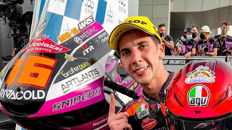 MotoGP 2022, GP Qatar, Andrea Migno vince a Losail, settimo Dennis Foggia