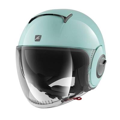 TRIMBOLIMOTO OOFFERTA SHARK JET NANO GREEN BLANK H Shark Helmets