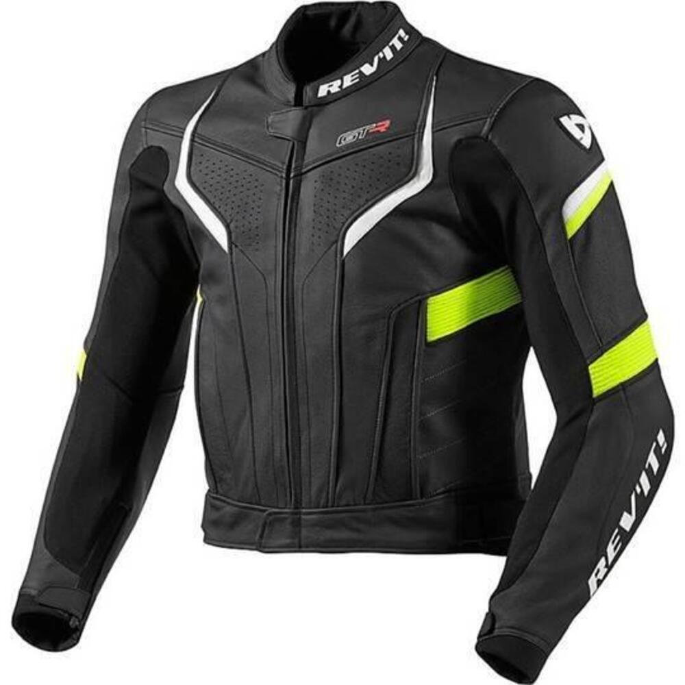 Giubbotto Moto In Pelle Rev'it Modello GT-R Nero N Rev'it!