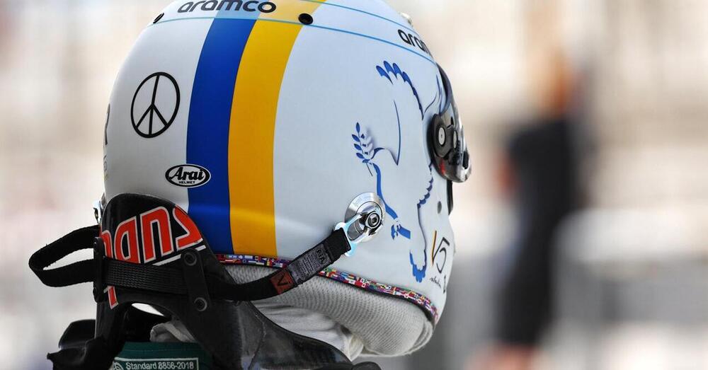 Si mette male per Vettel: il casco contro la guerra fa scattare un caso diplomatico in F1