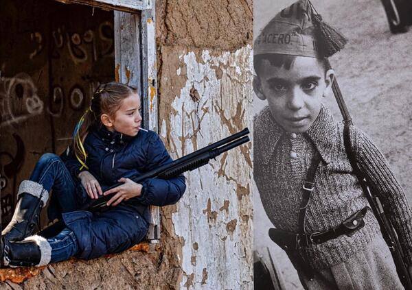 Dalla piccola di Kiev al miliziano di Robert Capa: i bambini da sempre testimonial della propaganda di guerra