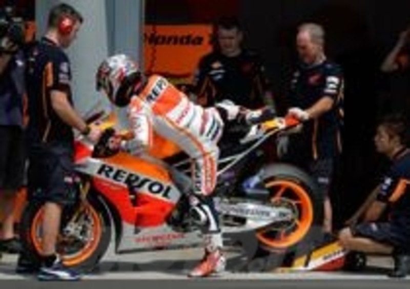 Dani Pedrosa, unico pilota HRC presente ai test
