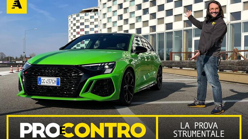 Audi RS3, PRO e CONTRO | La pagella e tutti i numeri della prova strumentale