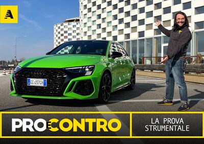 Audi RS3, PRO e CONTRO | La pagella e tutti i numeri della prova strumentale