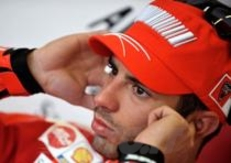 Marco Melandri, compagno di team di Casey Stoner nel 2008
