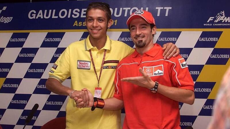 MotoGP, Valentino Rossi: &ldquo;Con Max Biaggi ora ci salutiamo&rdquo;