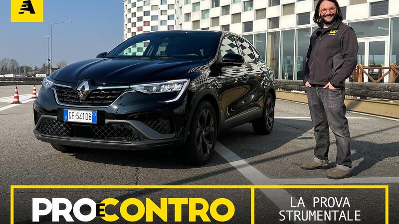 Renault Arkana, PRO e CONTRO | La pagella e tutti i numeri della prova strumentale