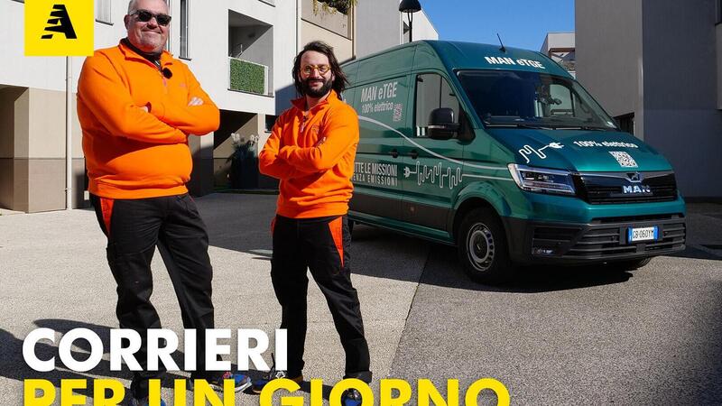 MAN eTGE, il furgone elettrico funziona davvero? Corrieri per un giorno ft. Luca Bordoni