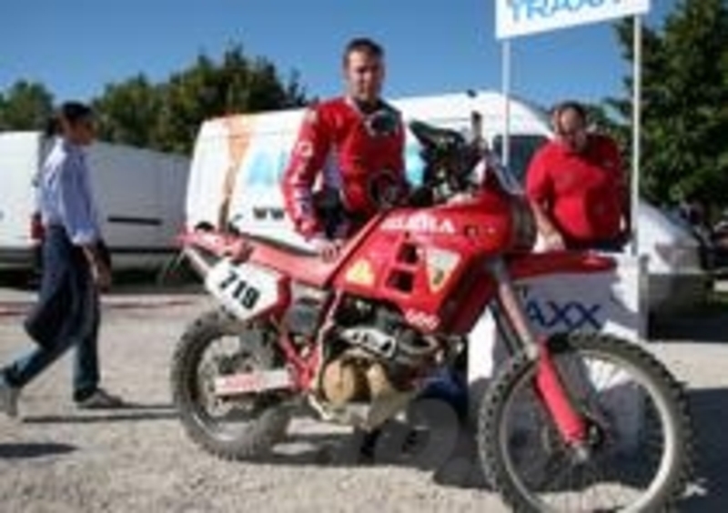 Caselli e la sua Gilera RC
