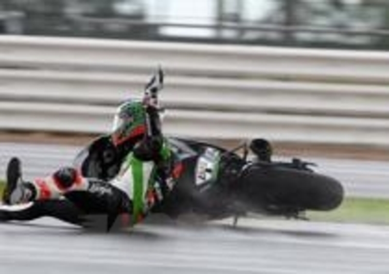 La scivolata di Sykes durante la Superpole&amp;nbsp;
