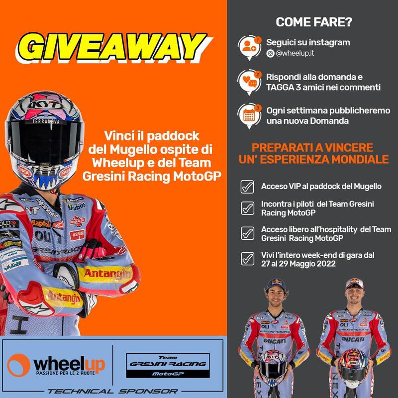 Vinci il paddock MotoGP del Mugello con Wheelup