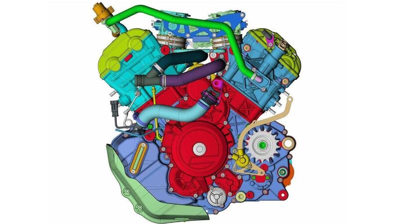 Un motore V2, molto KTM, registrato da Qianjiang. Per Benelli?