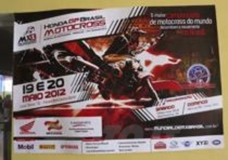 Locandina del GP del Brasile Motocross 2012
