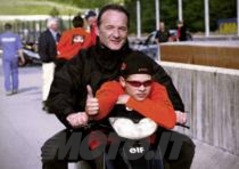 Stefan con il padre Helmut Bradl
