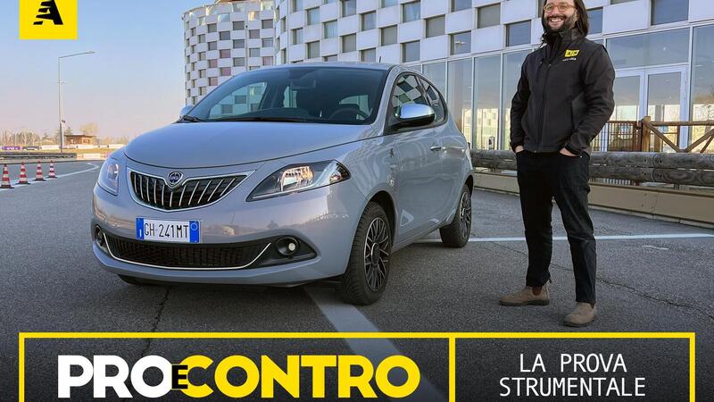 Lancia Ypsilon Hybrid, PRO e CONTRO | La pagella e tutti i numeri della prova strumentale [Video]