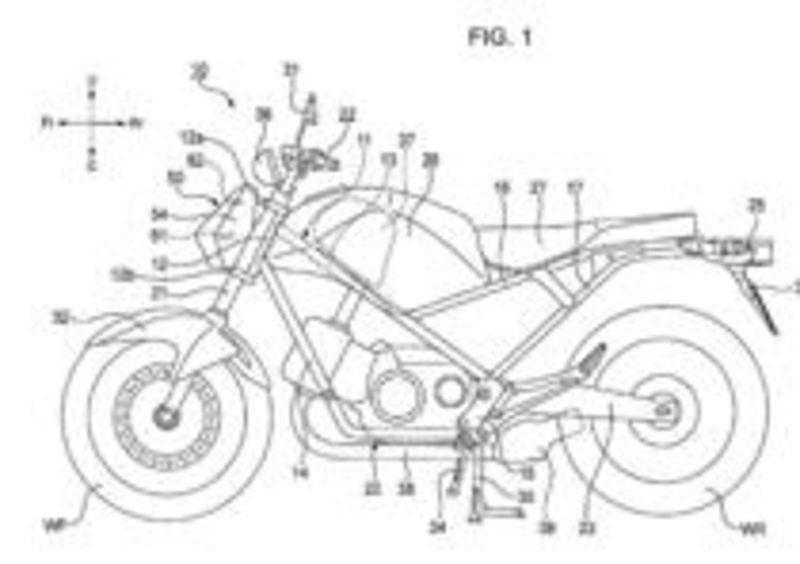 Disegno tecnico per la registrazione del brevetto
