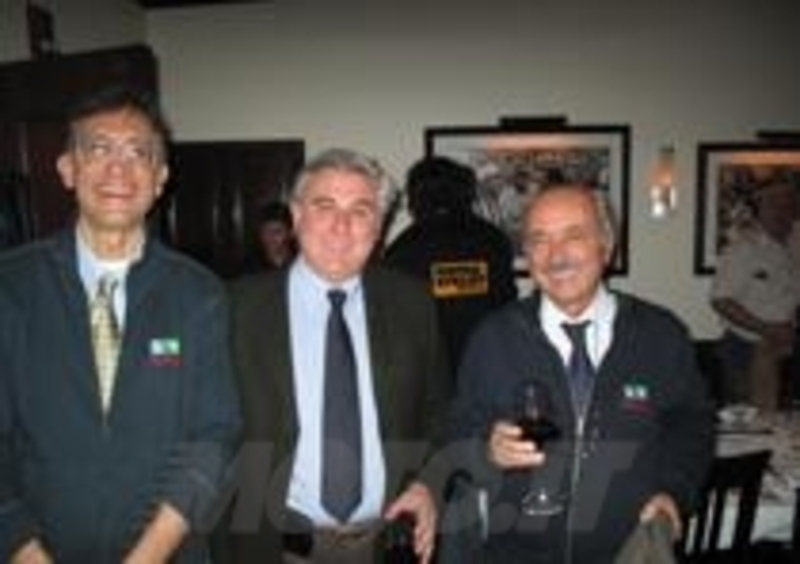 Presentazione di EICMA 2010, da sinistra: Vincent Marazita, North American Representative di EICMA, Carlo Bocchi, Direttore dell&amp;rsquo;Italian Trade Commission di Los Angeles, e Costantino Ruggiero, Direttore Generale di Eicma
