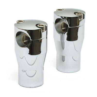 Riser Early Style alti 3&rsquo;&rsquo;, cromati, Per manubri d 