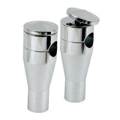 Riser Twistop Panhead Style alti 4&rsquo;&rsquo;, cromati, Per 