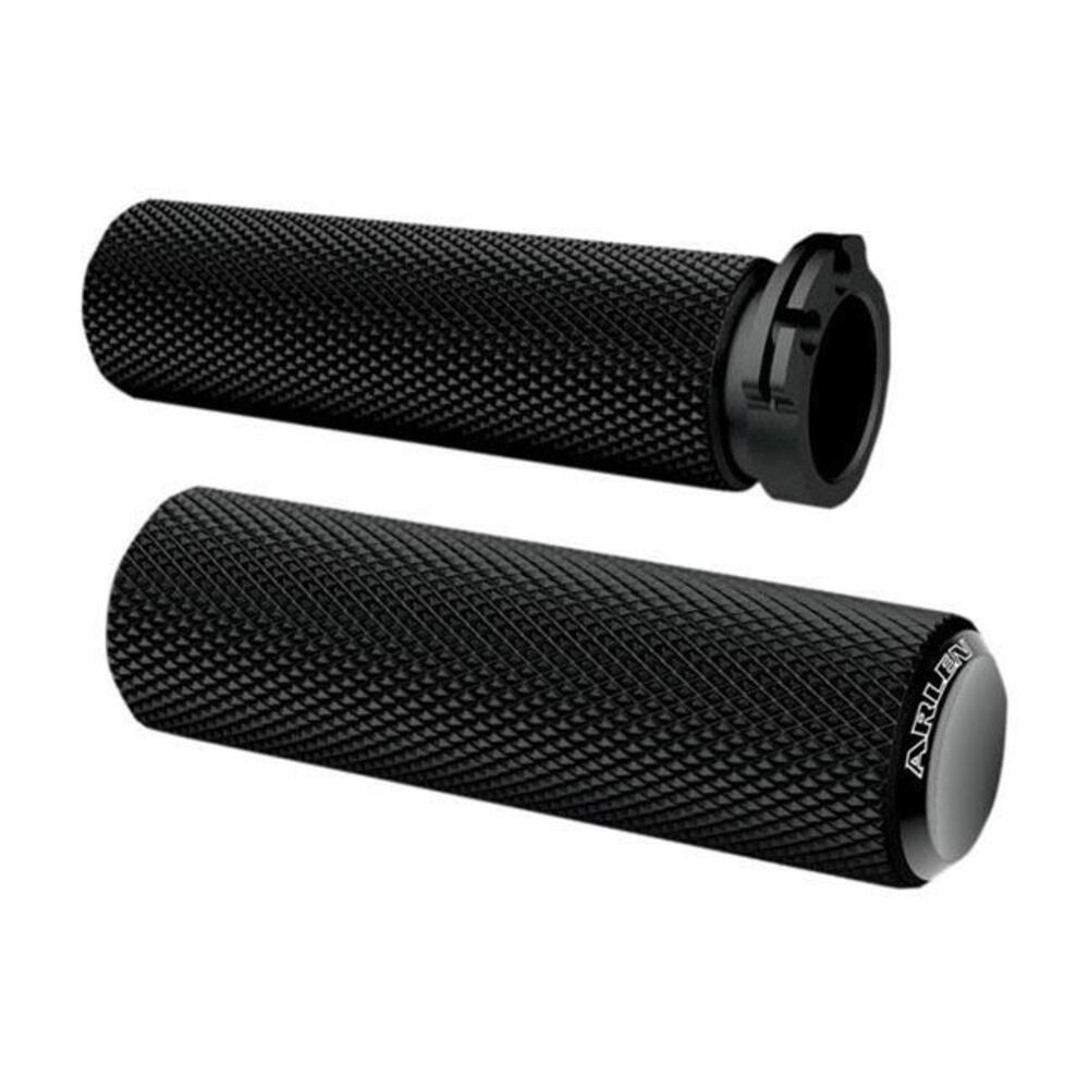 Manopole Arlen Ness Knurled Fusion nere per accele
