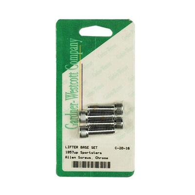 Kit viti blocchetti punterie cromate per Sportster 