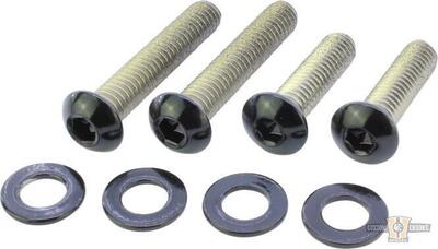 Kit viti supporti parafango posteriore nere lucide 