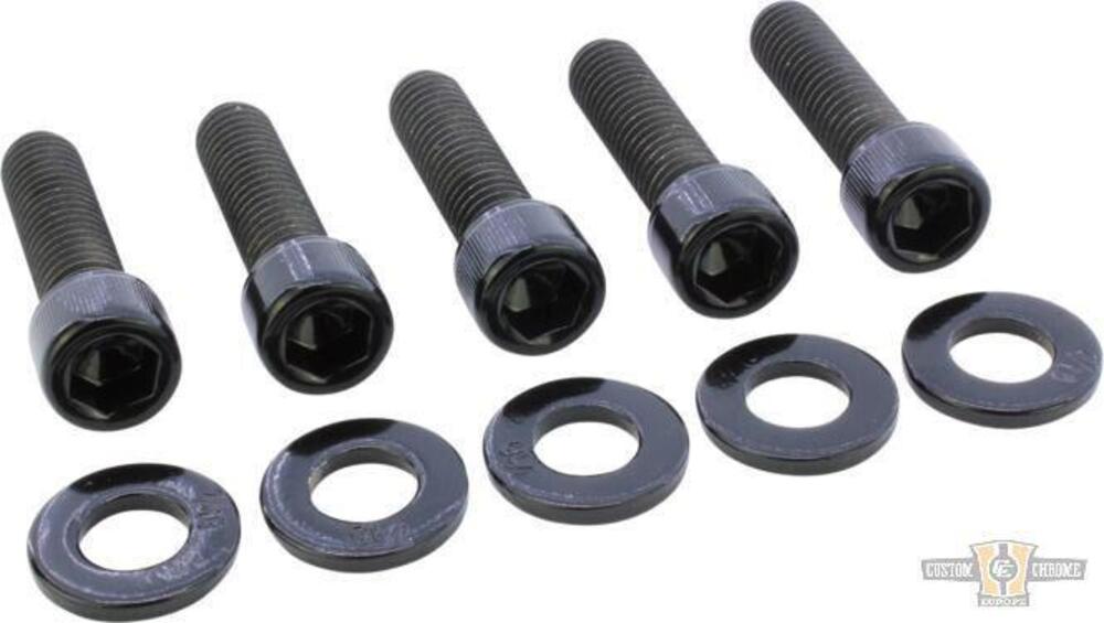 Kit viti puleggia nere lucide a brugola per Sports 